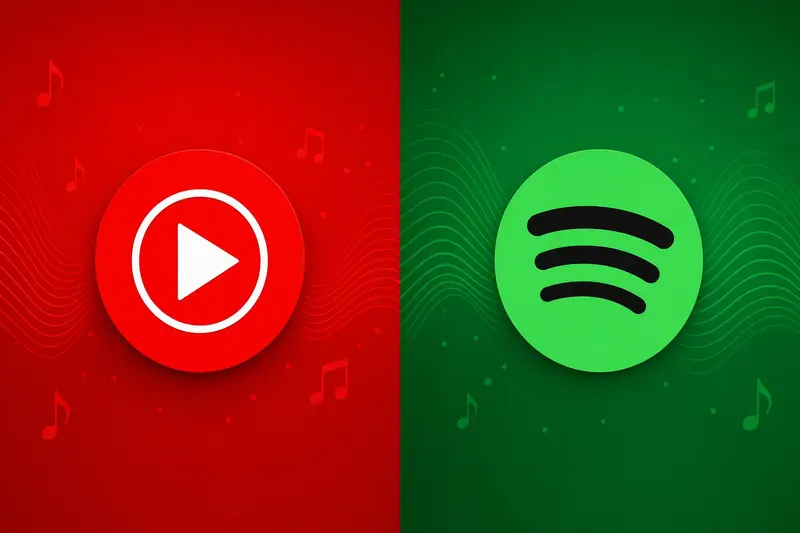 Logá YouTube Music a Spotify oproti sebe, porovnanie cien hudobných služieb