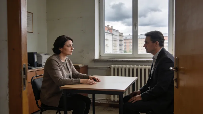 Zamestnankyňa počas pokojného rozhovoru oznamuje nadriadenému svoj odchod