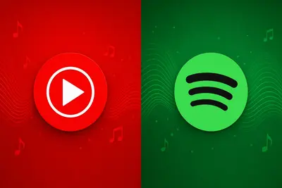 Logá YouTube Music a Spotify oproti sebe, porovnanie cien hudobných služieb