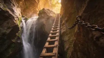 Turistika v Slovenskom raji - rebríky a vodopády